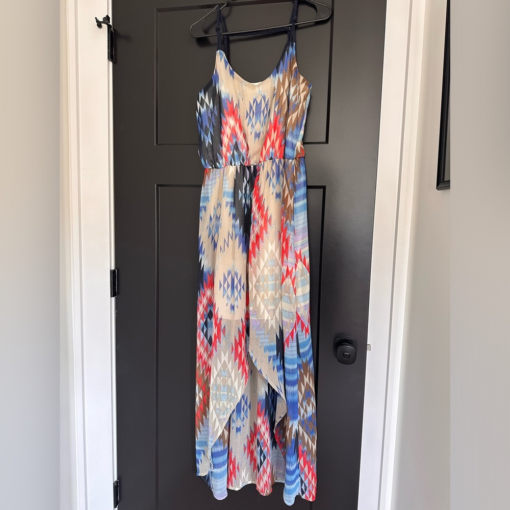 Xhilaration high/low maxi dress, size medium.
